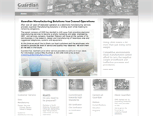 Tablet Screenshot of guardianmanufacturing.com